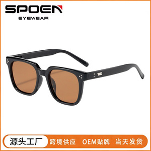 Lunettes de soleil polarisées Tr90, rectangulaires, monture intégrale, UV400, unisexe, mode, protection solaire - Product Image 5