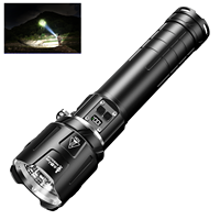 Lampe de poche LED Super Bright 5000LM 9 Modes Zoom 18000mAh Rechargeable Étanche pour le camping, la randonnée et l'utilisation d'urgence