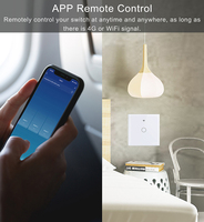 Interrupteur de lumière intelligent Wifi, écran tactile, commande vocale, interrupteurs muraux sans fil, télécommande avec Alexa Google Home