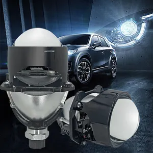 50W High Quality Car Projector Lossless Installation 12V 6000K LED Projector 3-Inch Biled Bi LED Headlight Project For Car