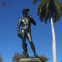 Escultura de Bronce de David de Tamaño Real TREVI, Figura Famosa, Tamaño/Color Personalizado, para Monumento Público al Aire Libre