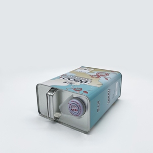 Nouvelle conception de machine d'emballage d'huile moteur en boîte carrée en fer blanc de 4 L, style F, avec logo et couleur personnalisés - Product Image 1