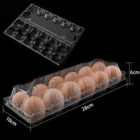 Plateau à œufs en plastique transparent pour 30 œufs, boîte à œufs, emballage en plastique, plateau d'emballage pour œufs