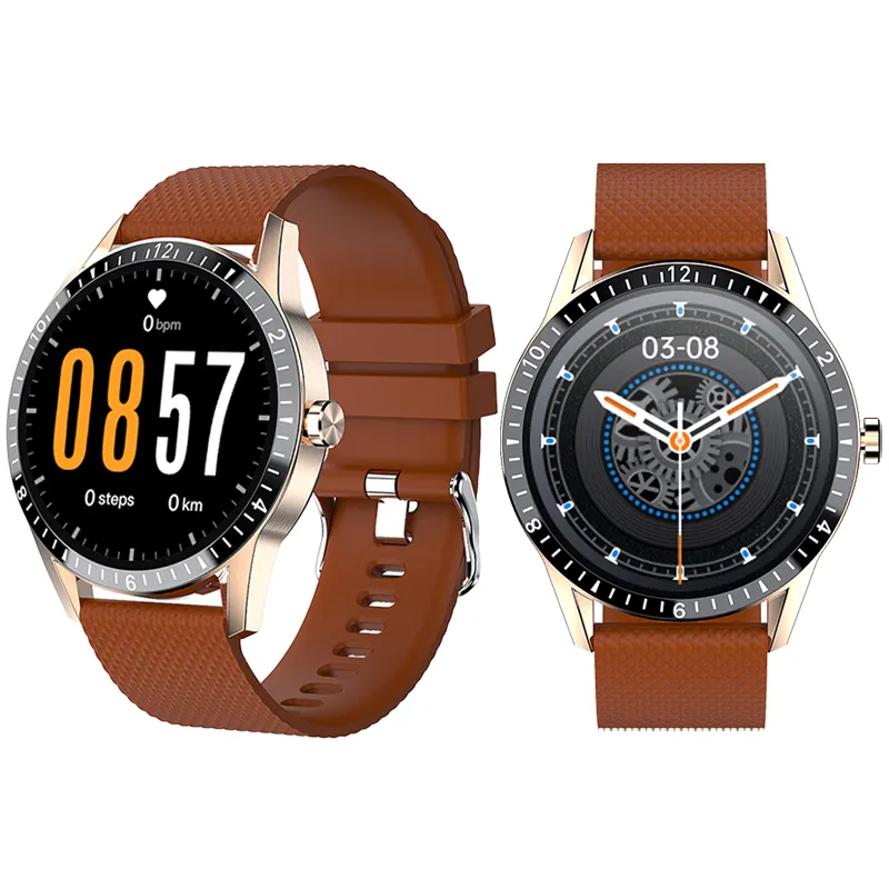 Módulo de relógio inteligente redondo, pulseira de smartwatch masculino e feminina com frequência cardíaca de 1.28 polegadas 240x240
