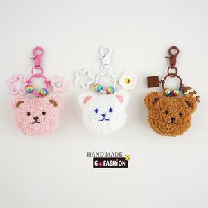 Mignon doux peluche <span class=keywords><strong>mini</strong></span> ours en peluche porte-clés dessin animé lapin lapin poupée jouets pendentif à breloque porte-clés porte-clés sac à dos - Product Image 1