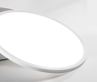 Panneau lumineux LED 36W 48W Dimmable 400x400 500x500 600x600 Rond Carré Mince pour Plafond