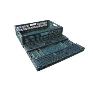 Cesta Plegable de Plástico Marca HUADU, Venta al Por Mayor de Fábrica, <span class=keywords><strong>Caja</strong></span> de Almacenamiento para Agricultura, Frutas, <span class=keywords><strong>Verduras</strong></span> y Logística, Hermética y Ecológica - Product Image 1