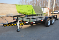 Remorque utilitaire 3t 3,5 tonnes petite remorque 2 essieux remorques pour excavatrice chargeuse sur pneus