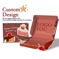 Boîte d'expédition en carton ondulé kraft avec logo personnalisé, impression double face, intérieur rose, pour petites entreprises de vêtements