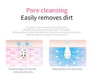 Vaporizador Facial Iónico KSKIN con Ozono y Nanotecnología, Sauna Facial Eléctrica, Humectante, Portátil para Exteriores y Hoteles