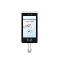 Contrôle d'accès biométrique Android par reconnaissance veineuse palmaire, écran tactile 8 pouces, lecteur NFC, scanner de veine palmaire, machine de pointage des présences