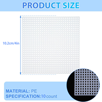78119 4 \ "X 4 \" feuilles de toile en plastique carrées pour broderie tricot Crochet-pour bricolage artisanat projets d'artisanat