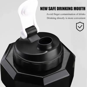 Xách tay Trọng lượng nước chai quả tạ hình dạng chai nước thân thiện với môi PETG thể thao Ấm đun nước tập thể dục quả tạ cup - Product Image 5