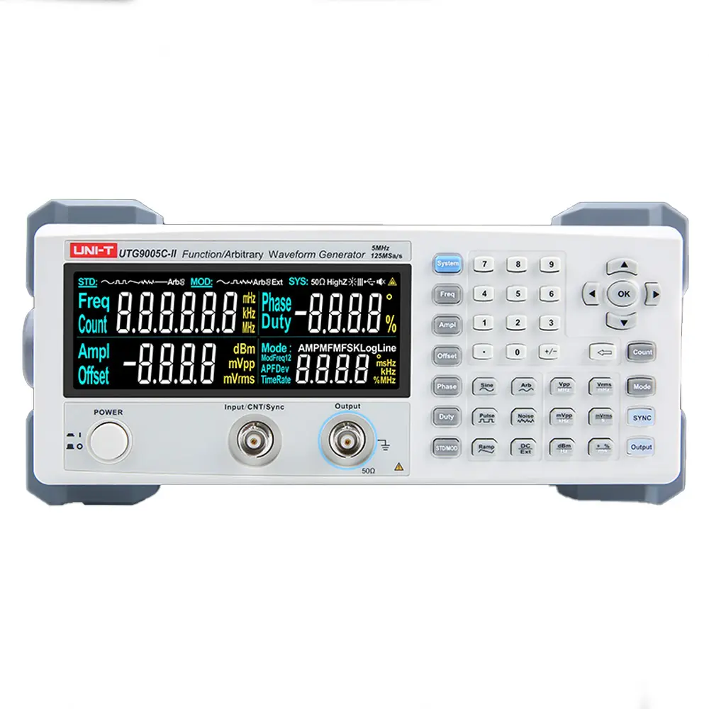 UNI-T UTG9005C-II wirtschaftlicher einzelkanal-Wellenform-Generator Digissignalmeldquelle 5 MHz 125 MS/s Probenerhebung