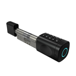 Serrure de porte biométrique intelligente numérique compatible avec l'application Tuya et le Wi-Fi, avec carte IC numérique, clé mécanique et cylindre en aluminium - Product Image 1