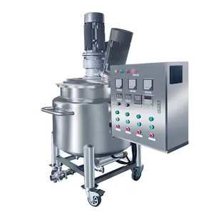 Homogeneizador de tanque de mezcla de líquidos 50L 100L 200L 300 L 500L con máquina agitadora para hacer detergente