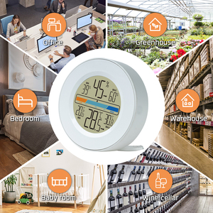 Макс/мин для съемки в помещении с ЖК-дисплеем электронный измеритель температуры и влажности Цифровой термометр гигрометр метеостанция - Product Image 4