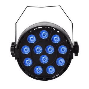 Wf 1W 12-Eyes 3in1 mini nhựa ánh sáng sân khấu RGB DMX512 LED phẳng mệnh ánh sáng thanh sàn nhảy đám cưới DJ thiết bị - Product Image 2