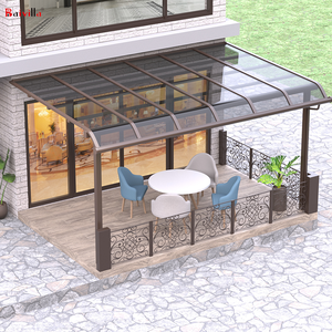 Fournisseur de Foshan propose une structure en aluminium blanc, un toit en polycarbonate, un auvent pare-soleil pour l'application de la mise en place de parkings - Product Image 6
