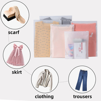 Pochette zip-lock imprimée personnalisée sac d'emballage en plastique givré refermable avec trous d'aération pour chaussures robes tapis literie