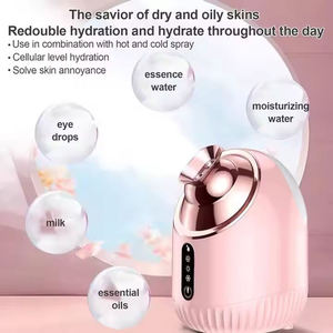 Vaporisateur facial électrique chaud, froid et tiède, trois jets nano, hydratant, nettoyant les pores, pour usage domestique - Product Image 5