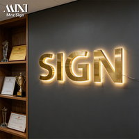 Nouvelle arrivée, enseigne rétroéclairée LED personnalisée, enseigne LED 3D, enseigne en aluminium pour boutique, signalétique commerciale
