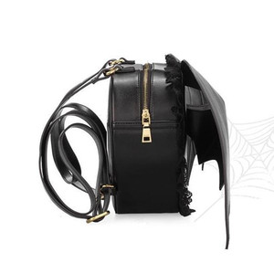 Bopbsci — sac à dos en similicuir Style Punk pour femme, sac gothique noir en forme de chauve-souris avec ailes - Product Image 6