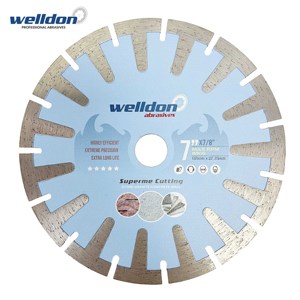 Disco de corte de granito de hoja de sierra de diamante de 7 pulgadas para hormigón Herramienta de modelado de hoja de molienda de segmentos de malla de 7 pulgadas - Product Image 1