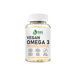 Private Label Vegan Omega 3 Softgels Supports Cellular Health Helps Maintain A Healthy Balance Healthy Skin Eyes Softgels - Product Image 1