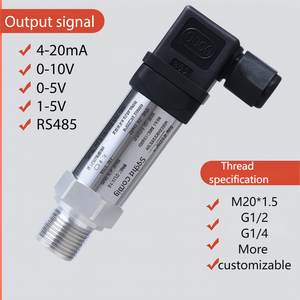 Thủy lực cảm biến áp suất 0-100bar -160 độ 0-15 Bar NPT 1/2 cảm biến áp suất <span class=keywords><strong>4</strong></span>-<span class=keywords><strong>20mA</strong></span> 0-10V 16bar cho chất lỏng khí tự nhiên - Product Image 2