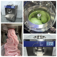Machine à glace artisanale commerciale verticale automatique 30L/H, congélateur discontinu, machine à crème glacée professionnelle, machine à glace dure