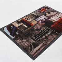 Tapis avec Logo en polyester à faire soi-même, pour publicité personnalisée