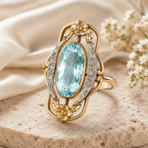Anello con Design Floreale Traforato Stile Vintage per Donne - Product Image 6