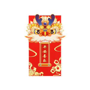 2024 Dragon Année <span class=keywords><strong>Enveloppe</strong></span> Rouge Pliante Petite <span class=keywords><strong>Enveloppe</strong></span> Rouge Estampage Couleur Entreprise Créativité Chine-Chic - Product Image 4