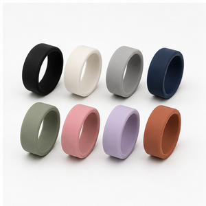 ชุดเริ่มต้นฝาครอบวงแหวนสำหรับ Oura Ring 4 Gen 3, ซิลิโคนป้องกัน 8 ชิ้นสำหรับผู้ซื้อใหม่, ลองทุกสี, ชาร์จได้ขณะสวมฝาครอบ - Product Image 1