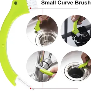 9 Pack Plastic Groove Cleaner Brush Set Multipurpose <b>Hand</b>-held Deep Cleaning Reusable Tile Joint <b>Scrub</b> Brush - Product Image 2