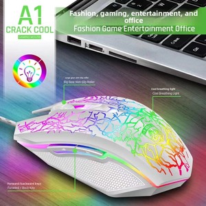 <span class=keywords><strong>Mouse</strong></span> da Gioco Deiog A1 <span class=keywords><strong>Ghost</strong></span> con 7 Pulsanti, Sensore Ottico Ergonomico, Interfaccia USB, Programmabile, Illuminazione Colorata per Gioco Notturno - Product Image 2
