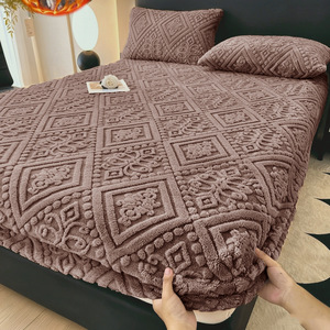 <span class=keywords><strong>Parure</strong></span> de draps en <span class=keywords><strong>flanelle</strong></span> jacquard personnalisée en usine - 3 pièces, linge de <span class=keywords><strong>lit</strong></span> doux et moelleux avec taies d'oreiller, commandes en gros OEM disponibles - Product Image 6