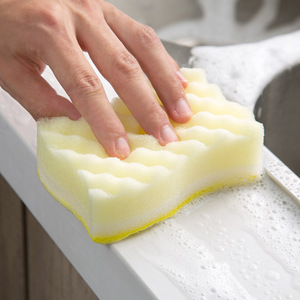 <span class=keywords><strong>Éponge</strong></span> de nettoyage en forme de S avec <span class=keywords><strong>action</strong></span> moussante pour la vaisselle de cuisine et le nettoyage domestique des casseroles et des bols - Product Image 4