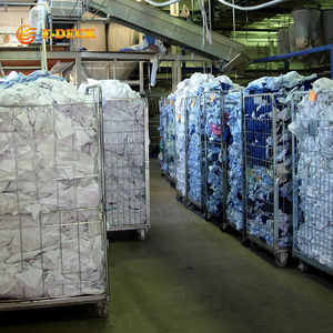 नेस्टेबल पोर्टेबल मेटल लॉजिस्टिक नेस्टिंग 4 साइड लॉन्ड्री ट्रॉली कार्ट - Product Image 5