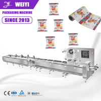 Machine de remplissage automatique de barres énergétiques, ligne d'emballage flow-pack pour chips de tomates, chips de bananes et chips de plantains