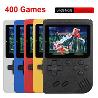 Consola de Videojuegos 400 en 1, Pantalla de 2.4 Pulgadas, Juegos Retro, Mini Consola Portátil, 8 Bits, Mando Clásico, Conectividad a TV, Compatible con Dos Jugadores
