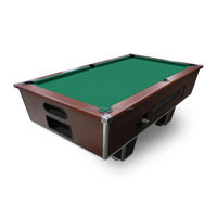 Table de billard commerciale moderne de 7 pieds/8 pieds Table de billard à pièces en ardoise Table de billard de jeu à pièces avec système de retour à billes