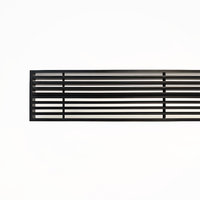 Grille de ventilation linéaire en aluminium pour climatiseur central, fabricant de grilles à fentes avec cadre ultra-étroit