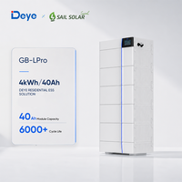 بطارية ليثيوم Deye GB-L-Pro-Pack4.1-2 بسعة 4 كيلوواط ساعة وجهد 102.4 فولت وسعة 40 أمبير ساعة لنظام الطاقة الشمسية المنزلي، متوفرة من المصنع