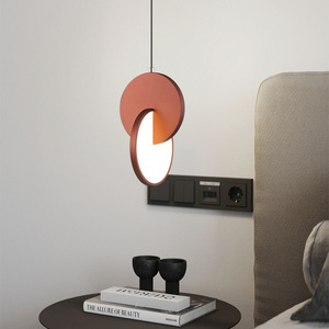 Lustre LED moderne suspendu 110V 220V, <span class=keywords><strong>luminaire</strong></span> simple à double anneau pour salle à manger et cuisine - Product Image 3
