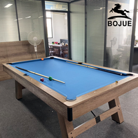 Table de Billard Commerciale BOJUE 9ft 8ft 7ft, Table de Pool Américaine Black Eight, Snooker de Conférence, Incluant Queue et Ardoise, Jeu Trois en Un