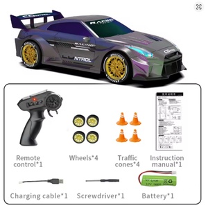 Nouvelle voiture de drift RC JJRC Q228 1:24 2.4G 4WD avec éclairage LED, voiture de course télécommandée, pneus remplaçables, voiture de compétition - Product Image 1
