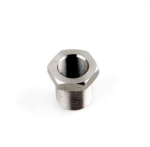 Réducteur fileté femelle 1/2-28 ID vers mâle 5/8-24 OD en acier inoxydable, adaptateur hexagonal usiné CNC pour raccord de tuyauterie <span class=keywords><strong>automobile</strong></span> - Product Image 6