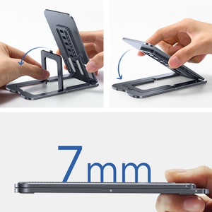 ขาตั้งโทรศัพท์มือถือแบบพกพา LISEN 2026 รุ่นใหม่ พับไ<span class=keywords><strong>ด</strong></span>้ ทำจากอะลูมิเนียม ที่วางแท็บเล็ตบางเฉียบ ปรับได้ ใช้ไ<span class=keywords><strong>ด</strong></span>้กับสมาร์ทโฟน เหมาะสำหรับการเดินทางและวางบนโต๊ะ - Product Image 2